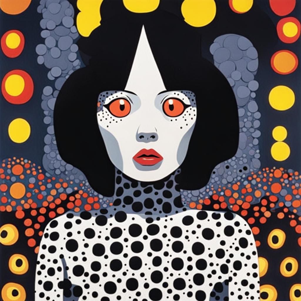 Surreal Witch in Mixed Artistic Styles