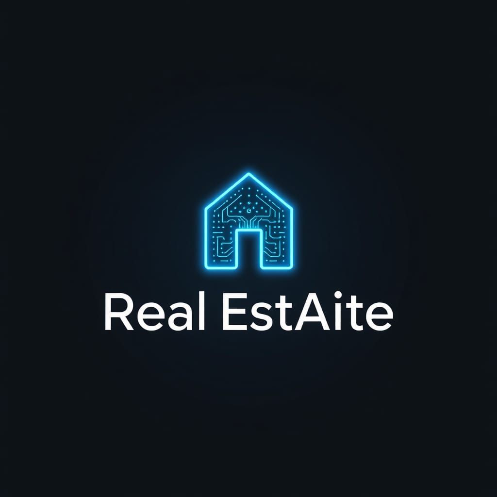 Real EstAIte: Modern Logo Design Fusion of AI and Real Estat...