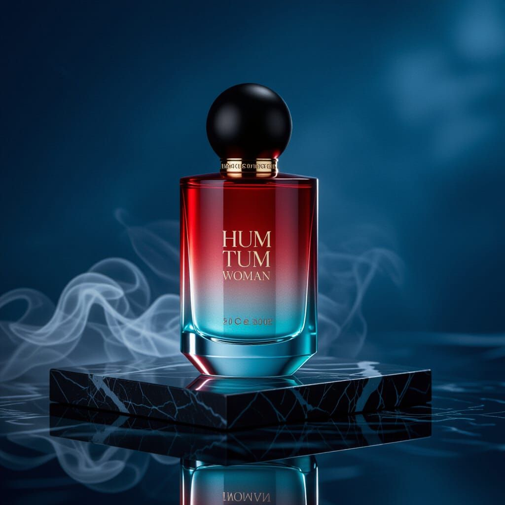 Luxurious Gradient Perfume Bottle with Mist