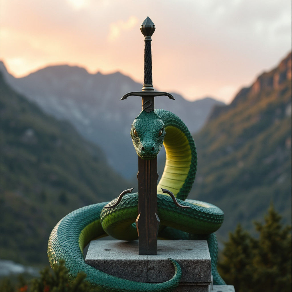 Majestic Serpent Guardian of the Sword