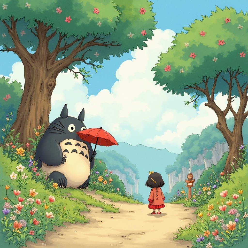 Whimsical Dreamscapes in Classic Japanese Style