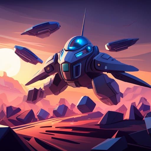 Siberian Tiger Robot Soundboard Portrait in Sci-Fi Style