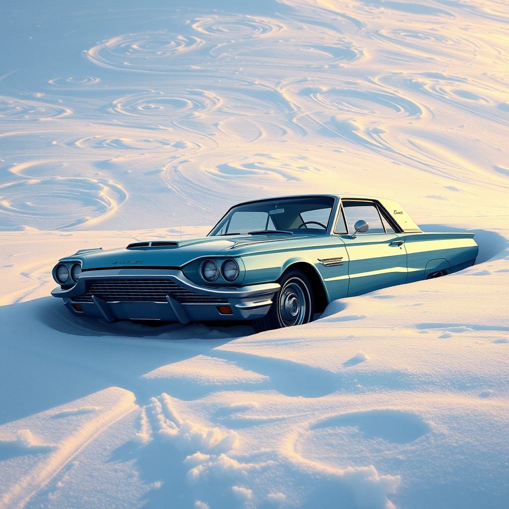 Frozen in Winter Wonderland: 1964 Ford Thunderbird