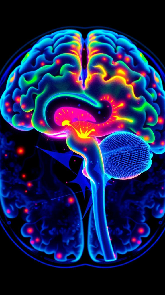 Vibrant fMRI Scan Reveals Active Brain