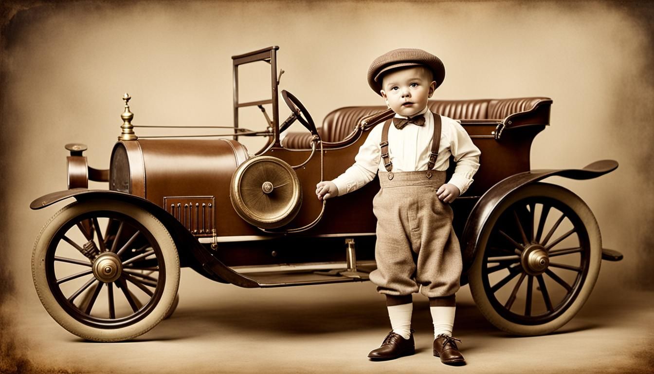 Vintage Photo: Adorable English Baby in Early 1900s