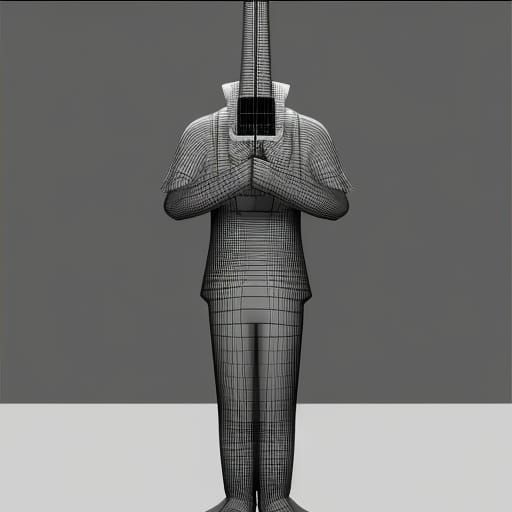 3D Render of Band Musician on Artstation