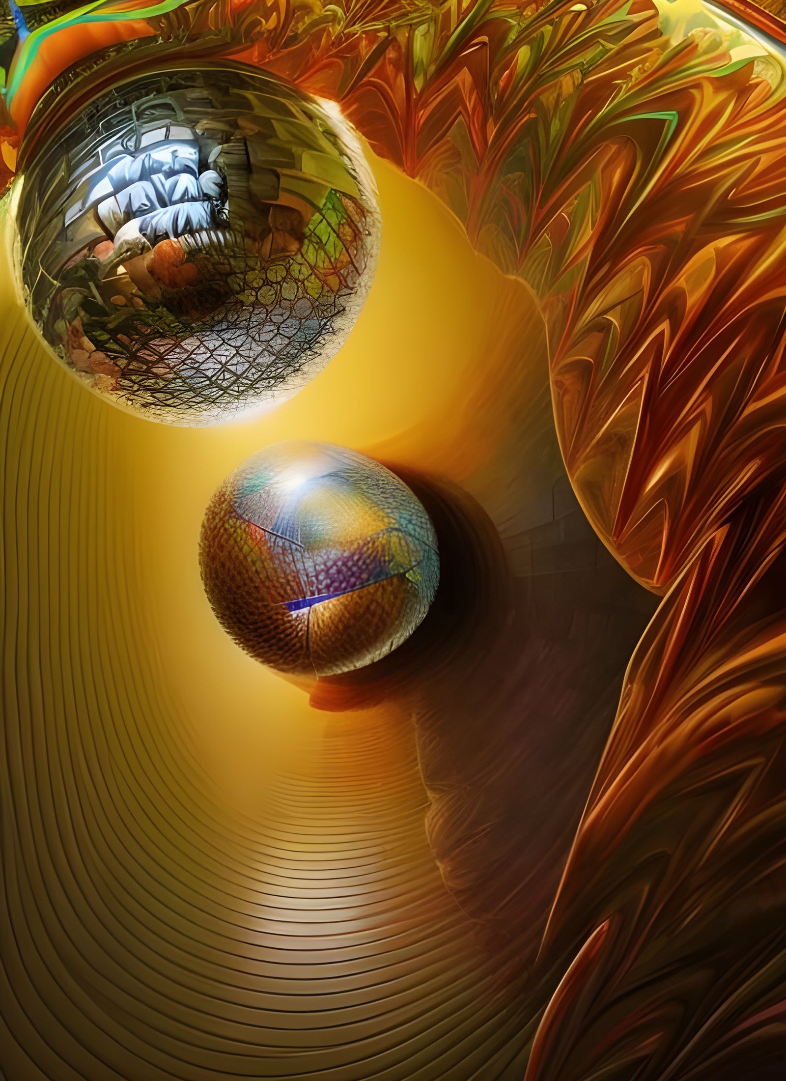 Intricate Geometric Abstract in 8K Resolution