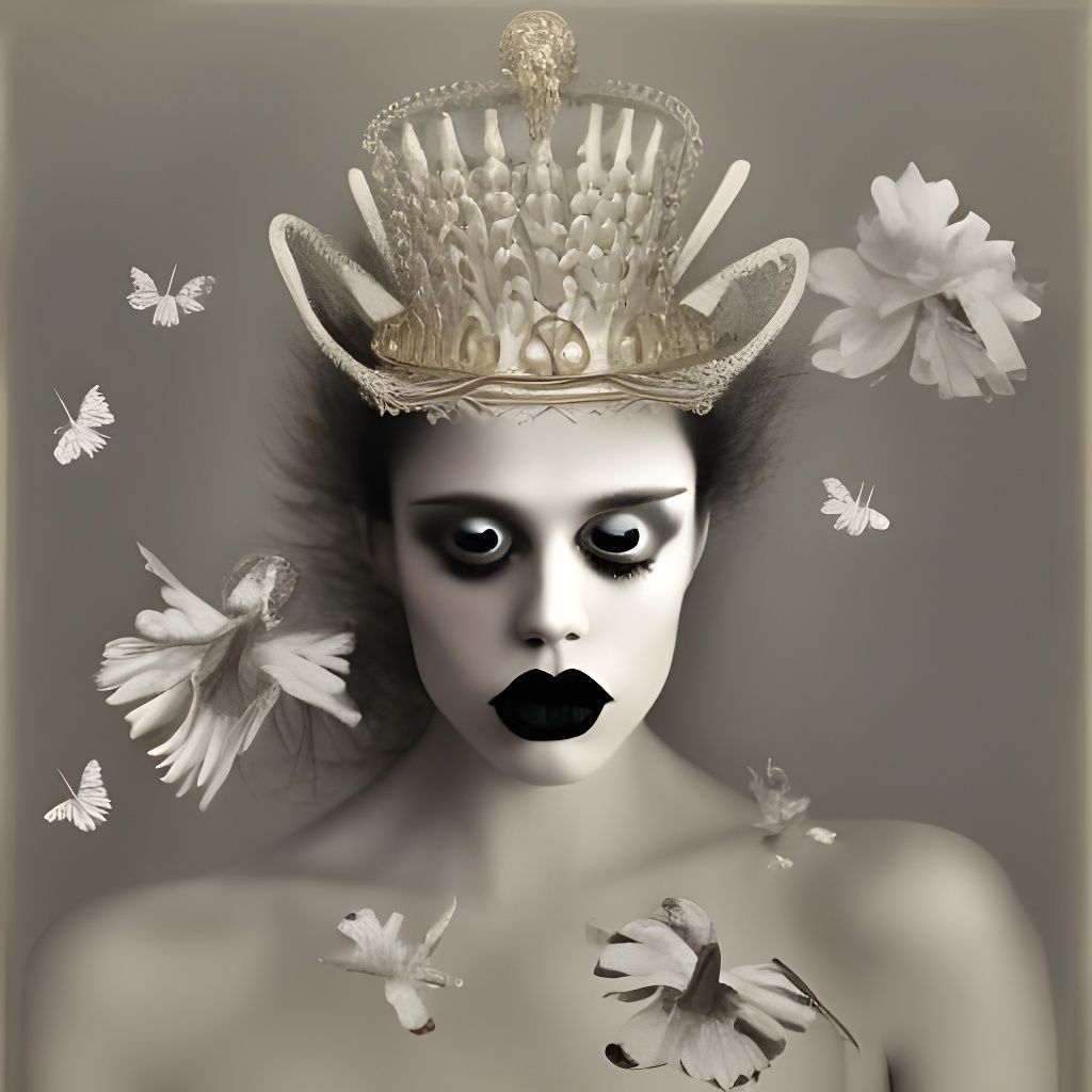 Phantom King with Ghostly Crown in Arabesque Style