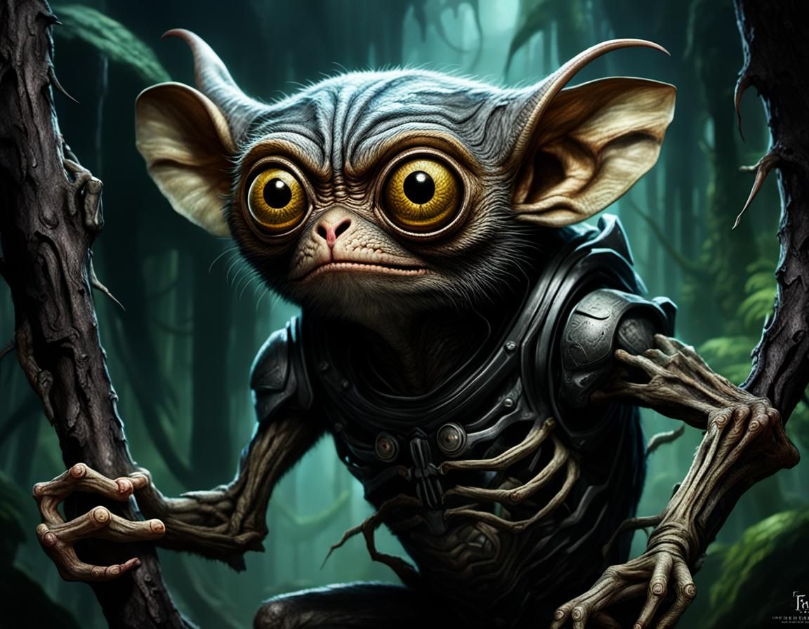 Xenomorphic Tarsier: An Eldritch Horror Masterpiece