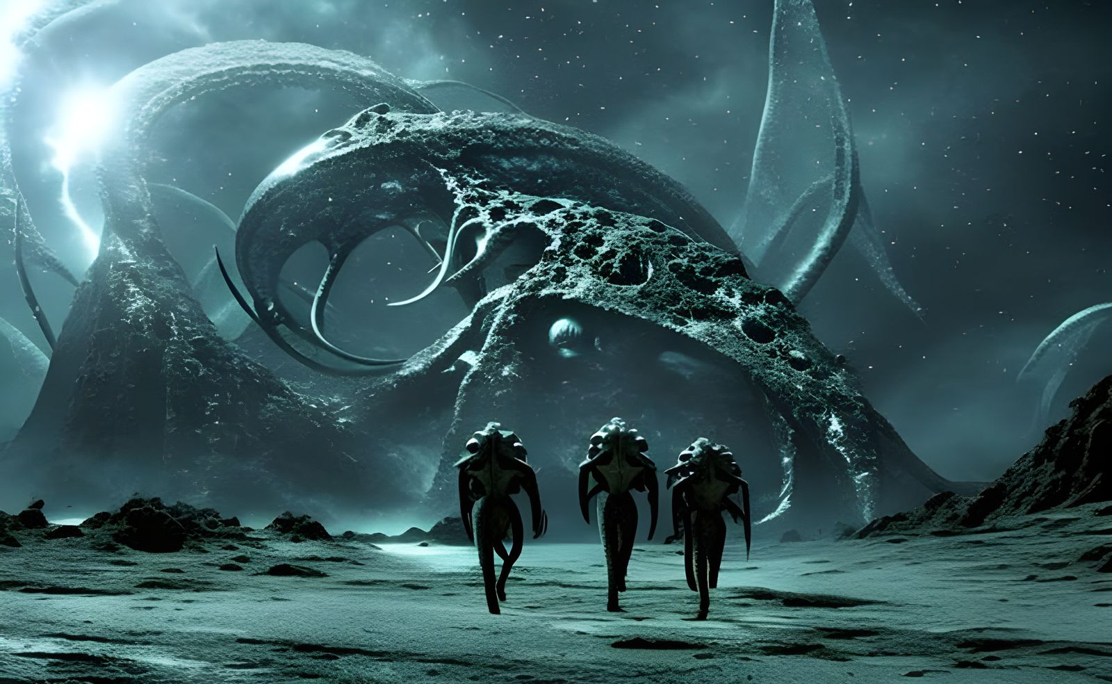 Chilling Alien Creatures on a Dramatic Alien Planet