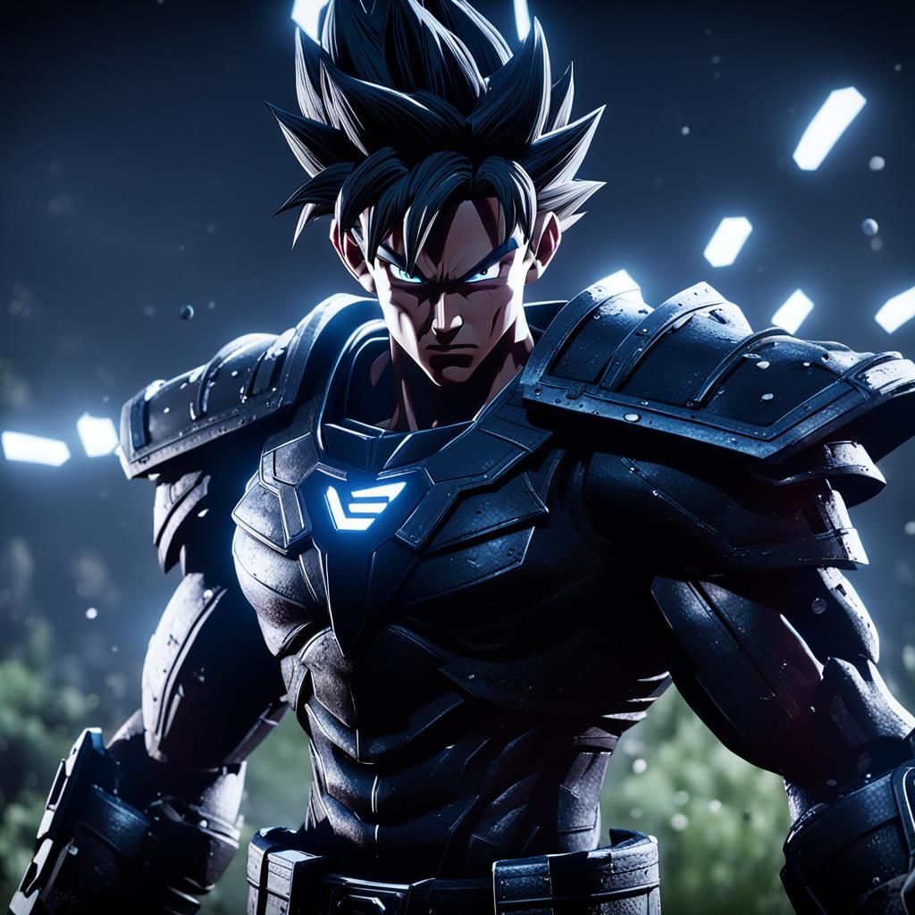 Goku Black in 3D Game Cinematic Style