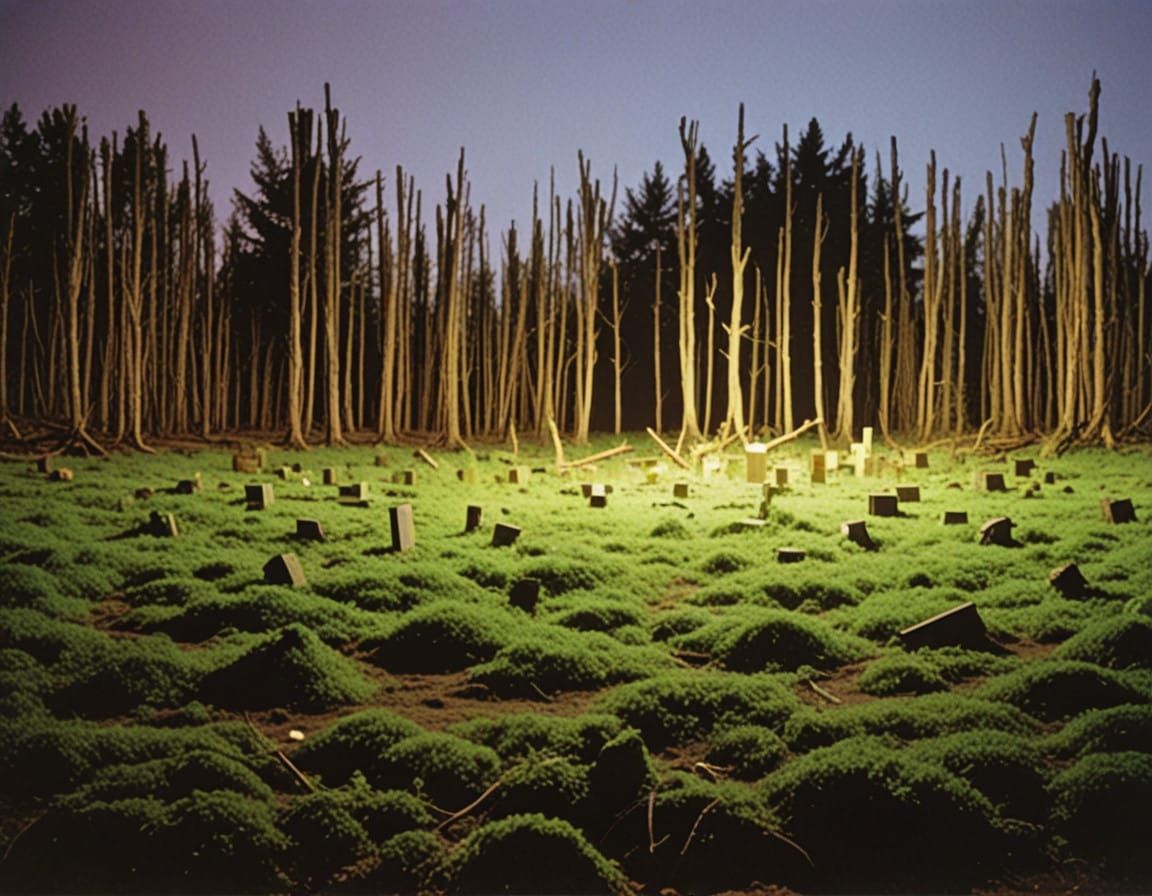 Surreal Liminal Horror in Swampy Analog Style