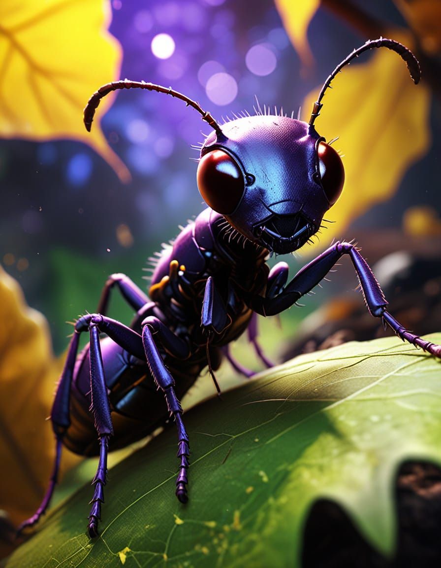 Hyperdetailed Ant in Dark Fantasy Concept Art