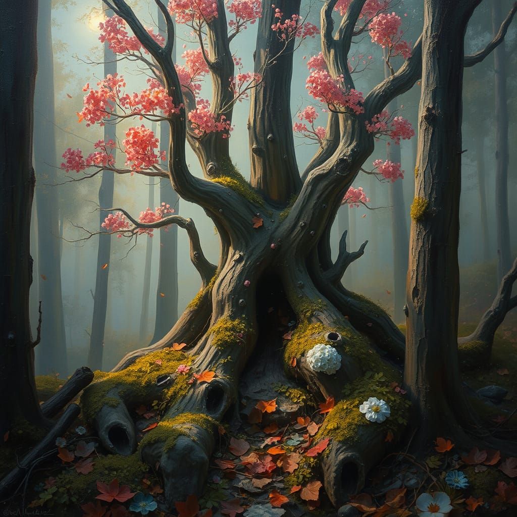 Enchanted Forest Portrait in Hyperreal Fantasy Style