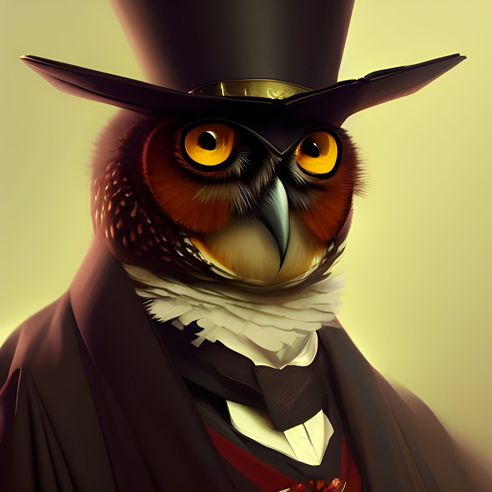 Victorian Owl Scholar Portrait Trending on Artstation
