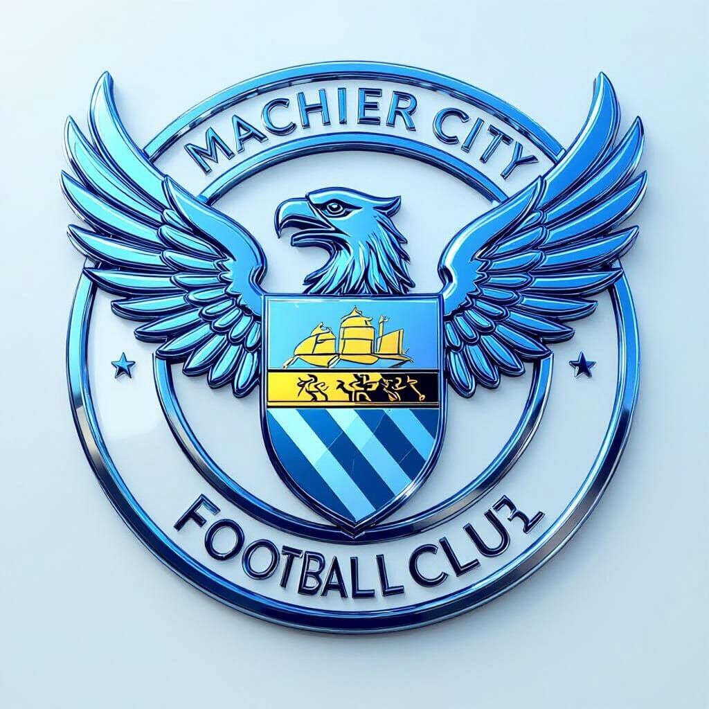 Manchester City Logo: Metallic Eagle Emblem