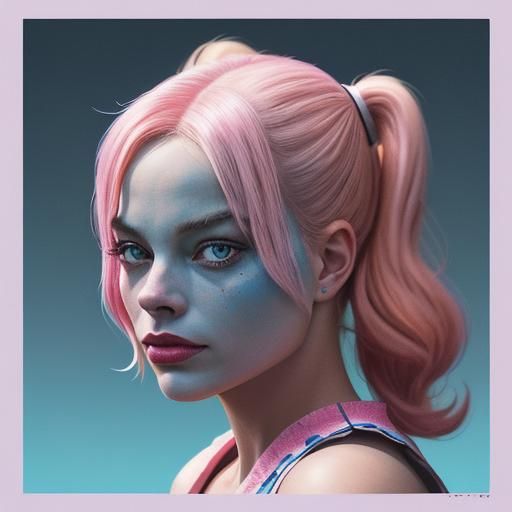 Harley Quinn in Wasteland: Candy Art Style