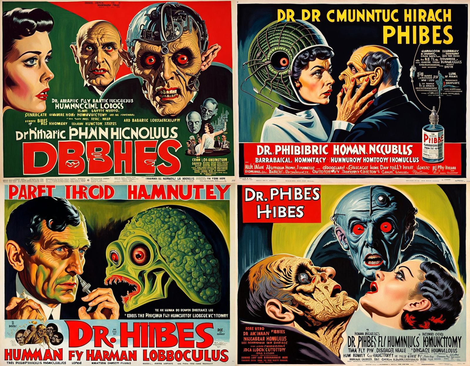 Vintage Horror Movie Poster: Dr. Phibes' Disgrace
