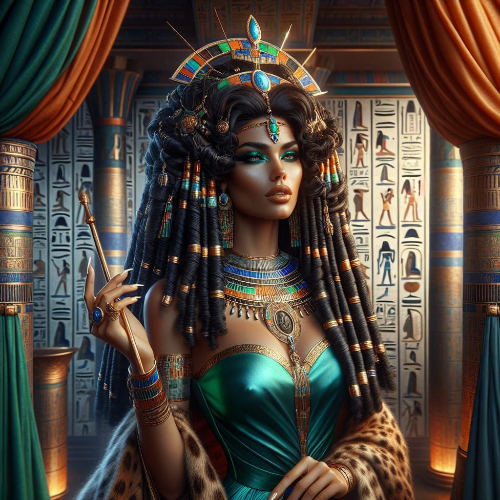 Egyptian Goddess Seshat Embodies Wisdom and Knowledge in Hyp...