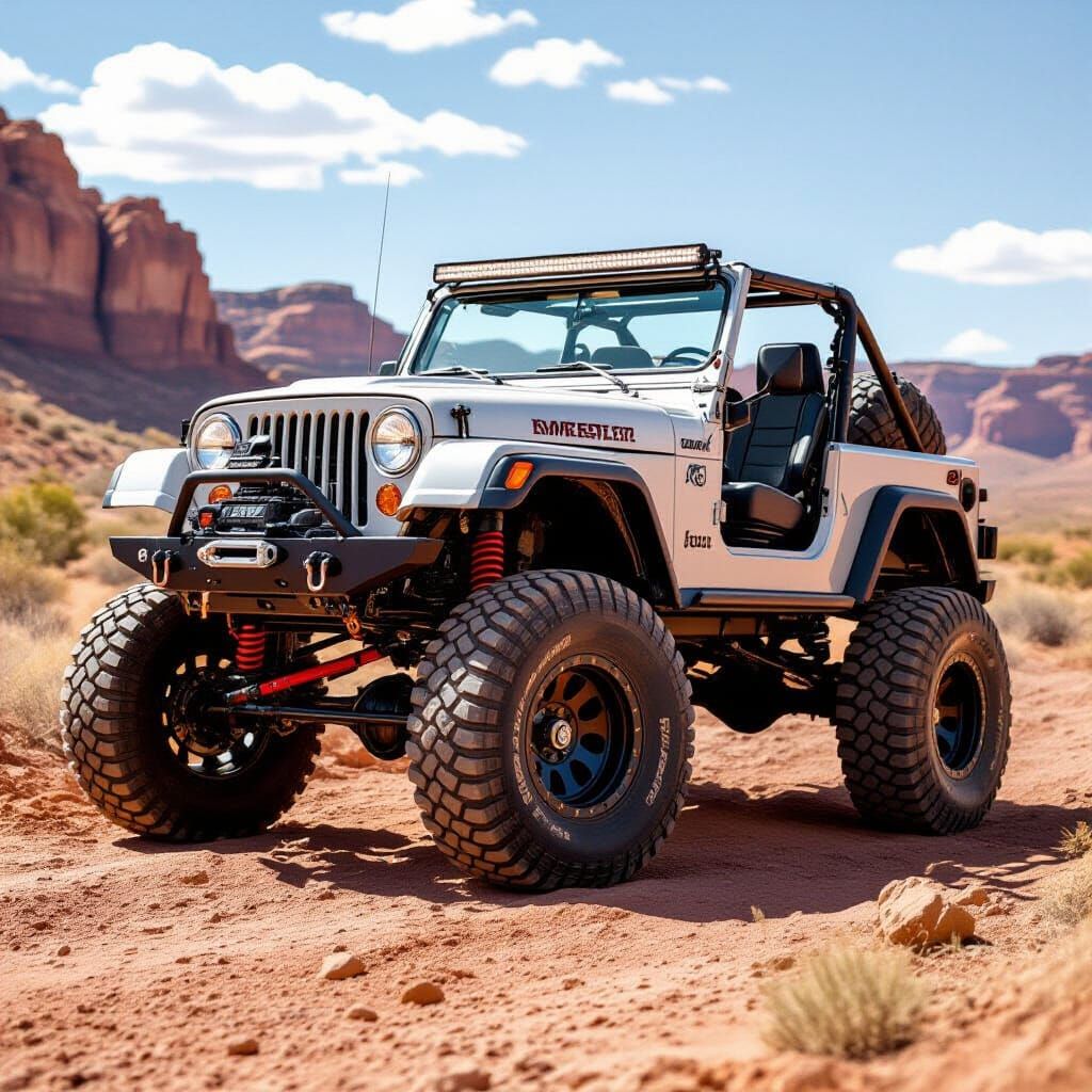 1986 CJ7 Rock Crawling in Moab, Utah