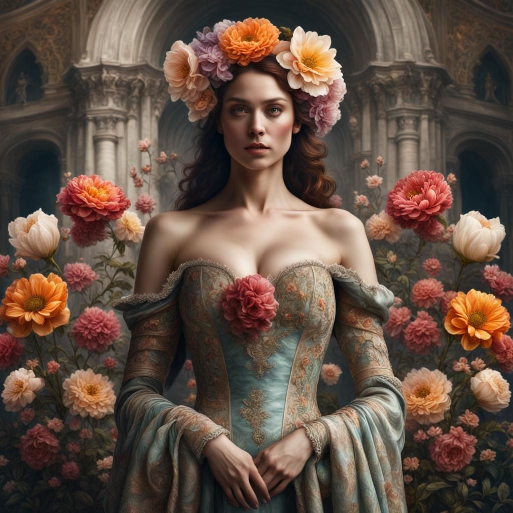 The Flower Crowned Muse