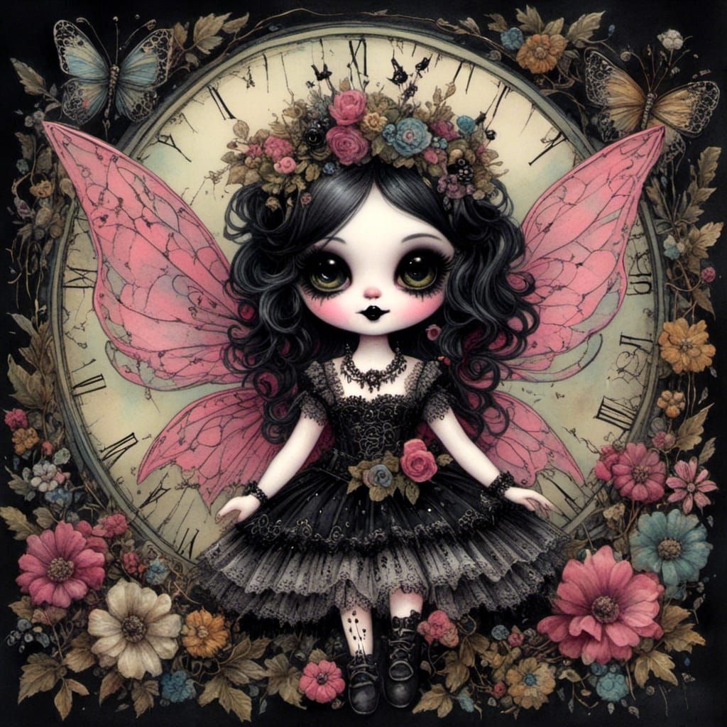 Antique Fairy Doll Portrait