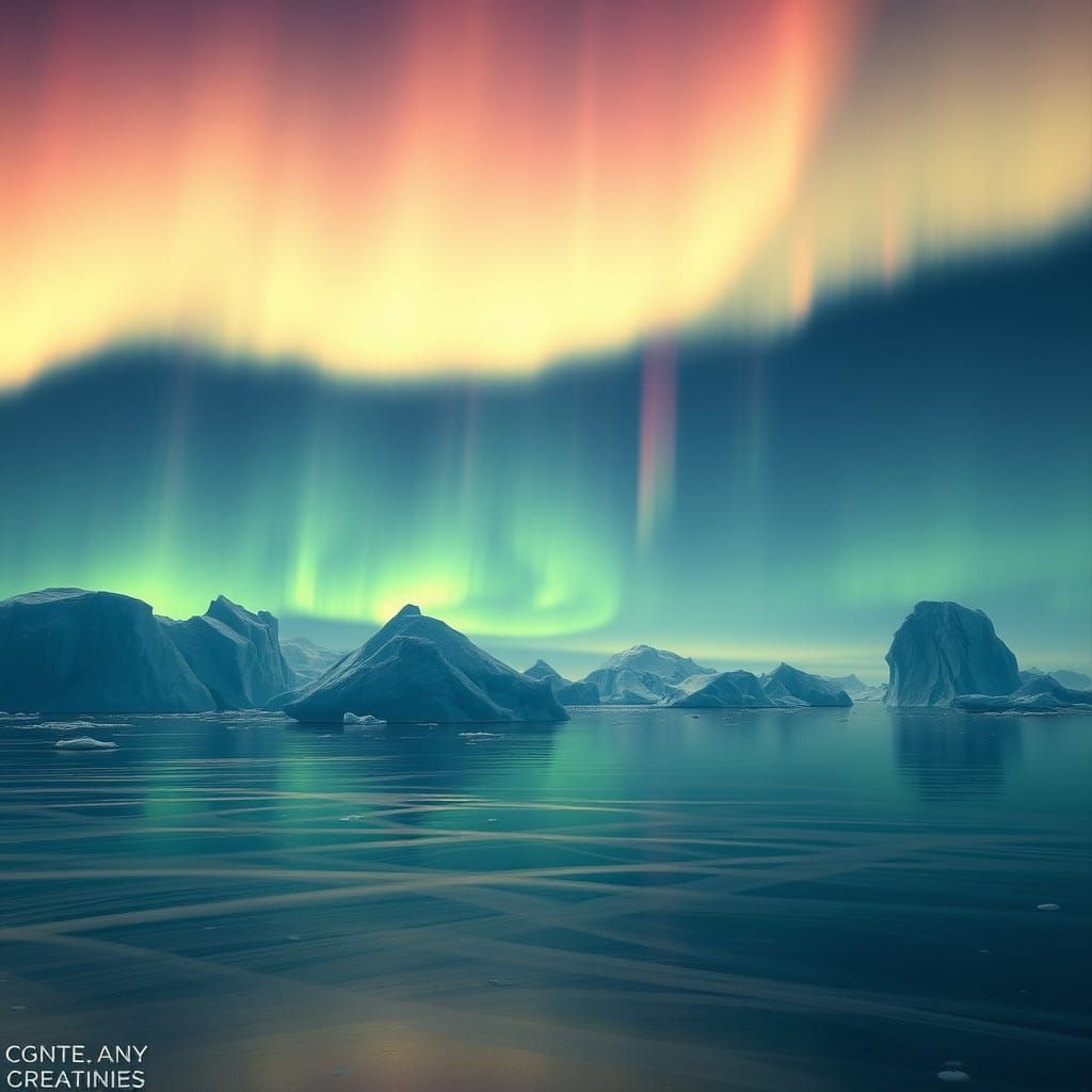 Celestial Dance Above the Frozen Tundra