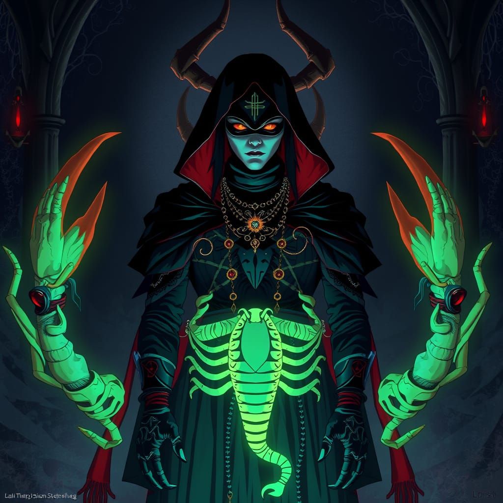 Scorpio Zodiac in Mystical Digital Art