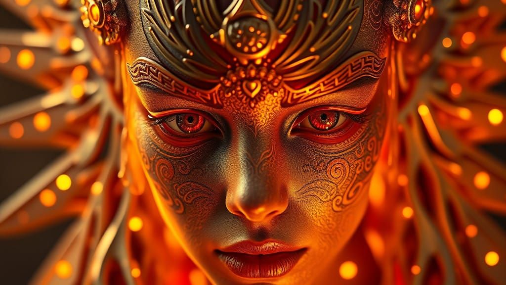 Golden Goddess Radiates Power and Mystery