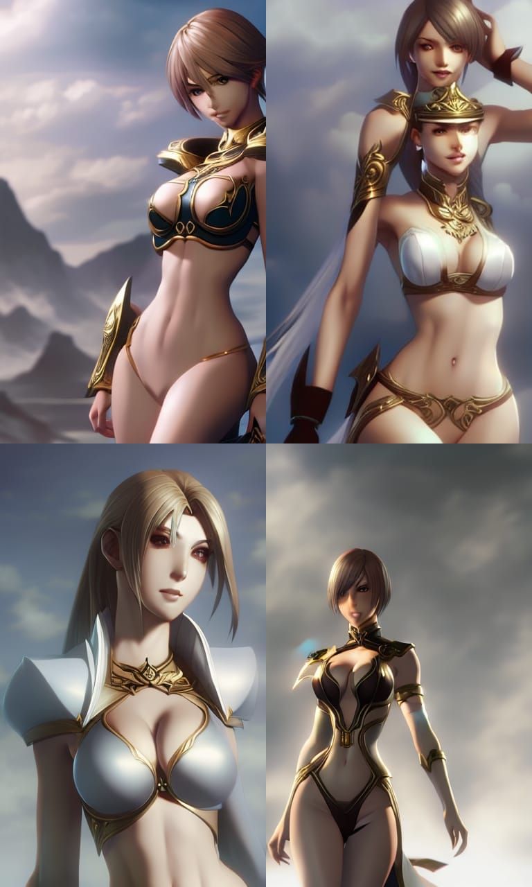 Aya Brea Portrait in Ornate Officer's Outfit