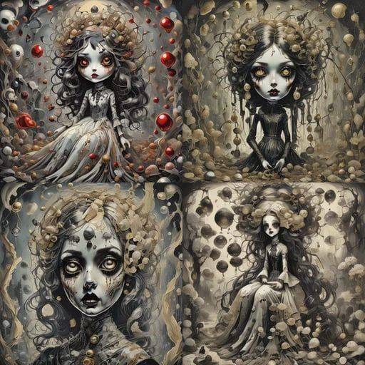 Abandoned Porcelain-China Doll with 5 dsv8 loras QUAD