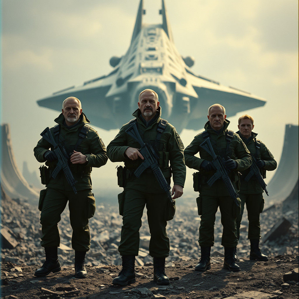 Russians Triumph Over Aliens in Ruined Cityscape