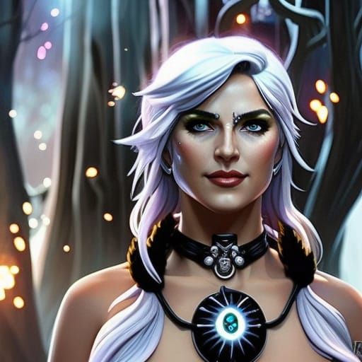 White hair druid