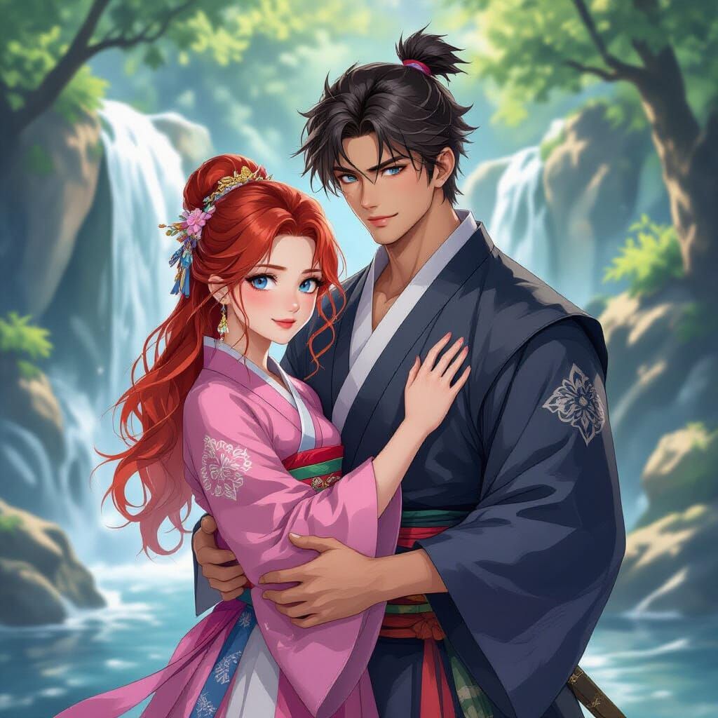 Anime Warrior Princess Embraces Her Love