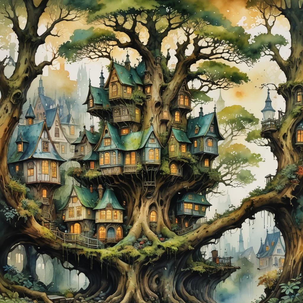 Fairy cityscape