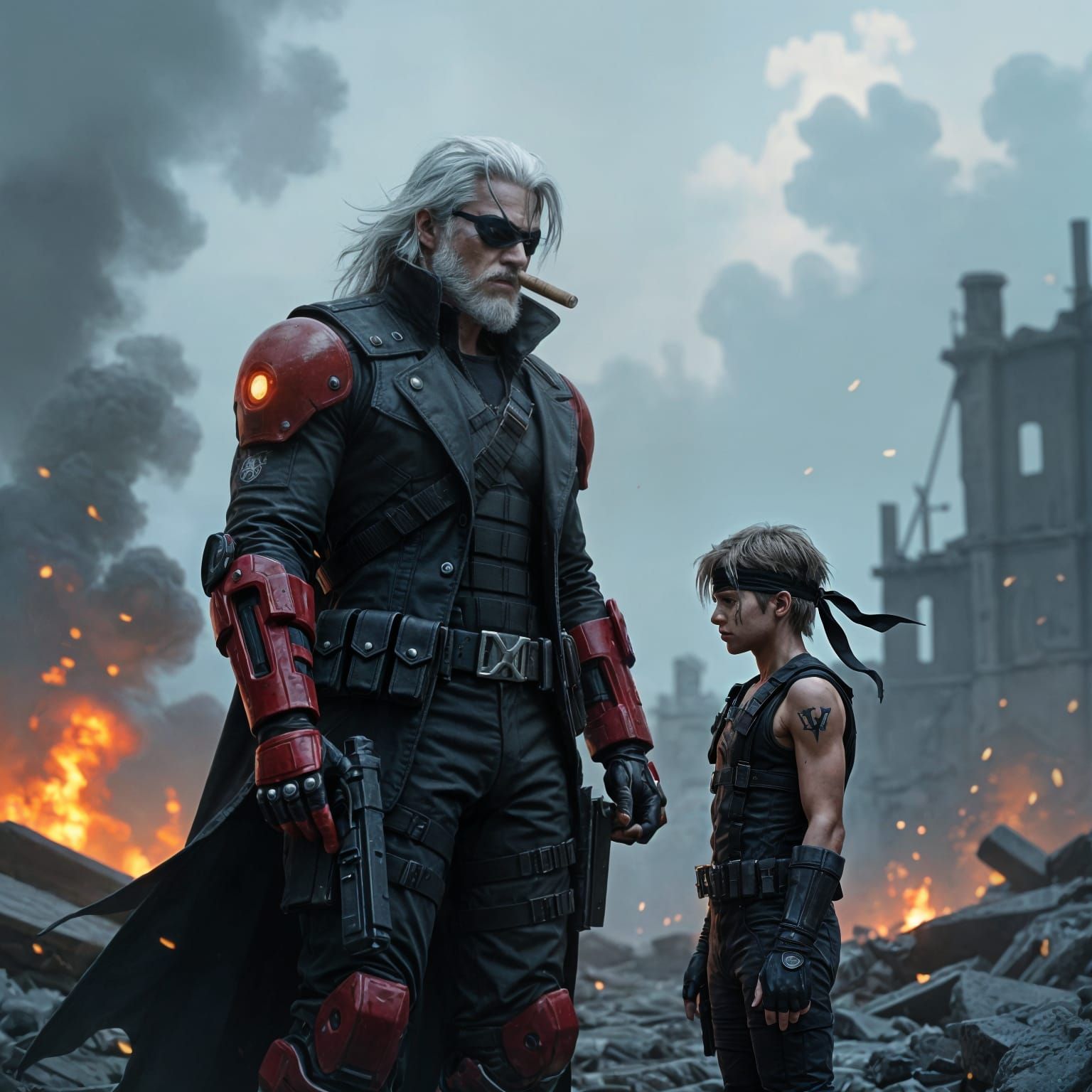 Big Boss (The Phantom) & David - Metal Gear 1