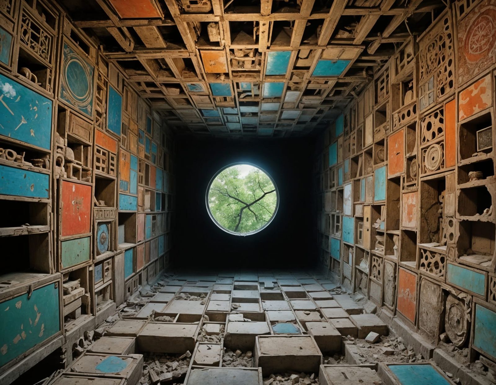 Abstract Ethereal Image of Uzbekistan Entropy