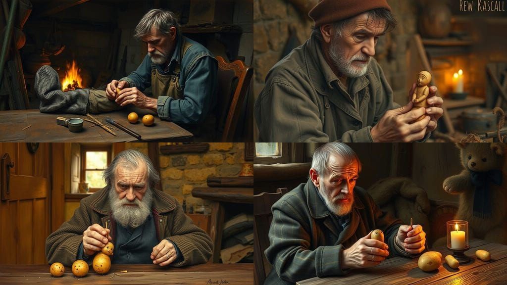 Irish Peasant Creates Humble Doll from Potato