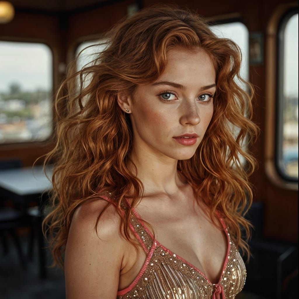 Scarlet Shines at 1970s Disco