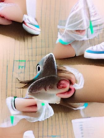 Cute Shark Floating in Space