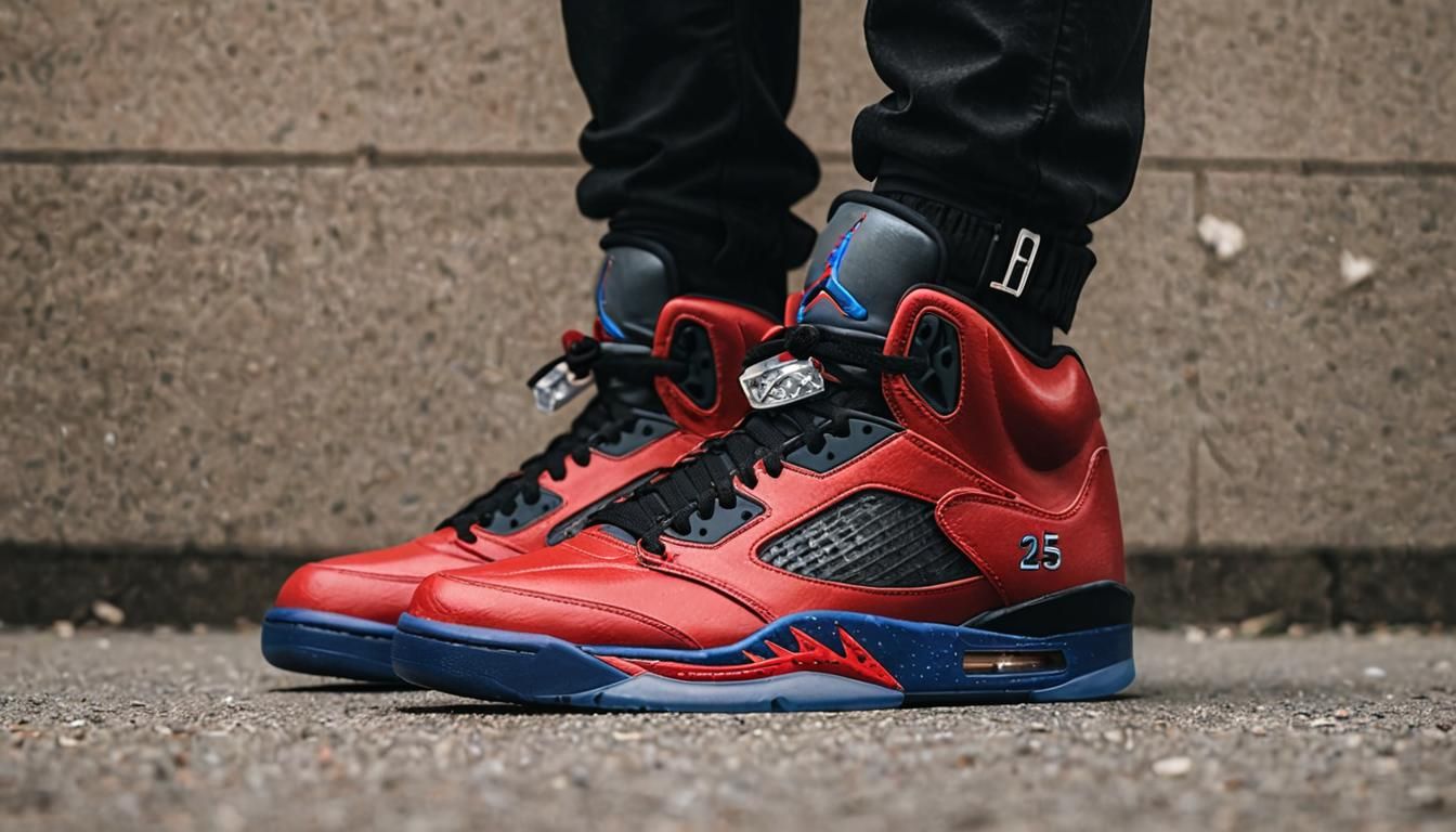Spider-Man Inspired Custom Jordan 5 Design
