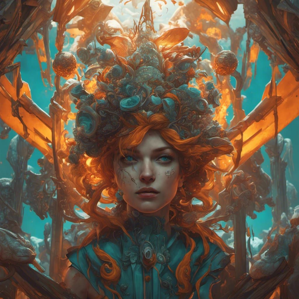 Nightmarish Landscape: Hyperdetailed Concept Art