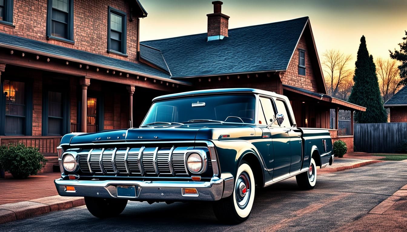 Hyperrealistic 1964 Lincoln Mark LT Rendering