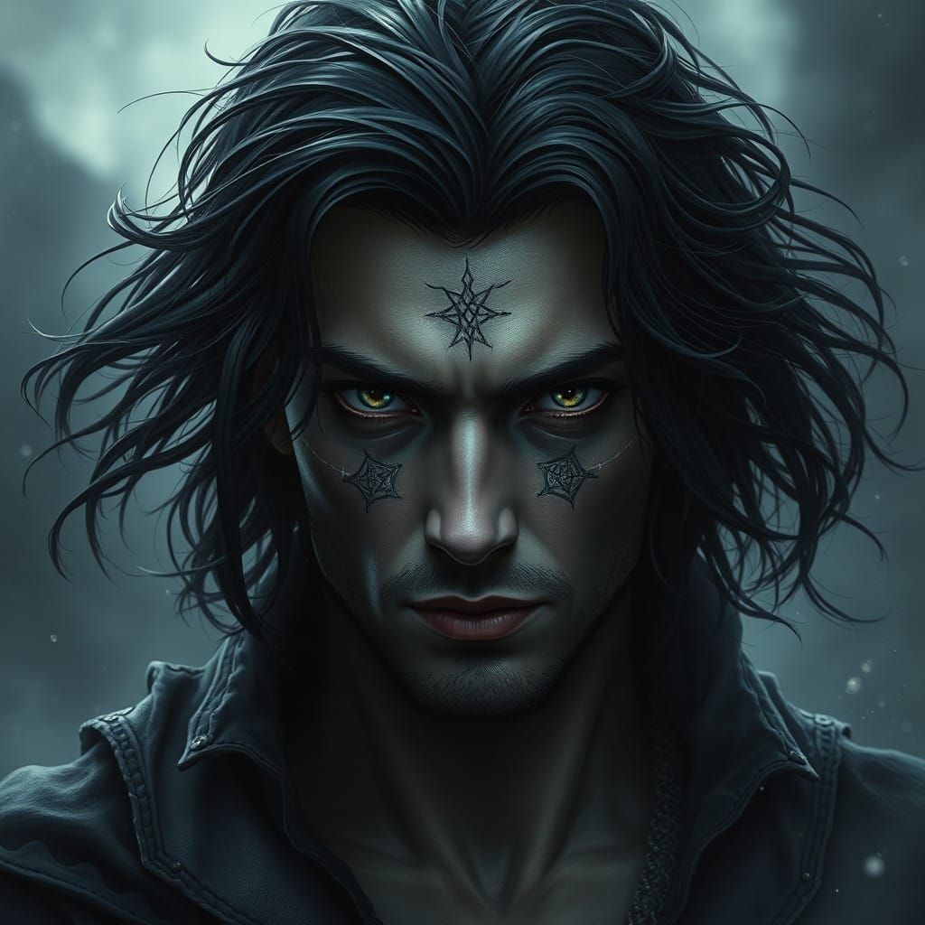 Mysterious Prince of Noctheria with Ethereal Glow