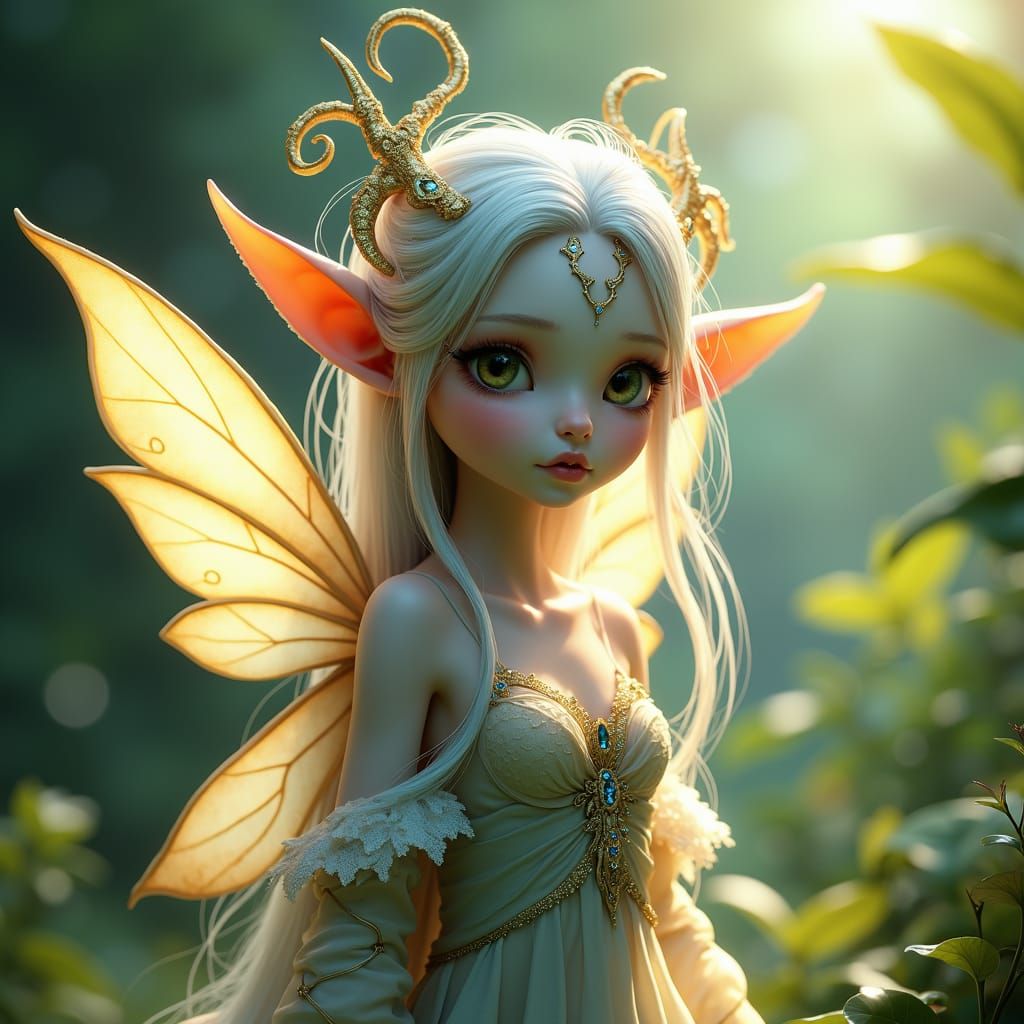 Ethereal Fairy in Dreamlike Environment, Fantasy Concept Art