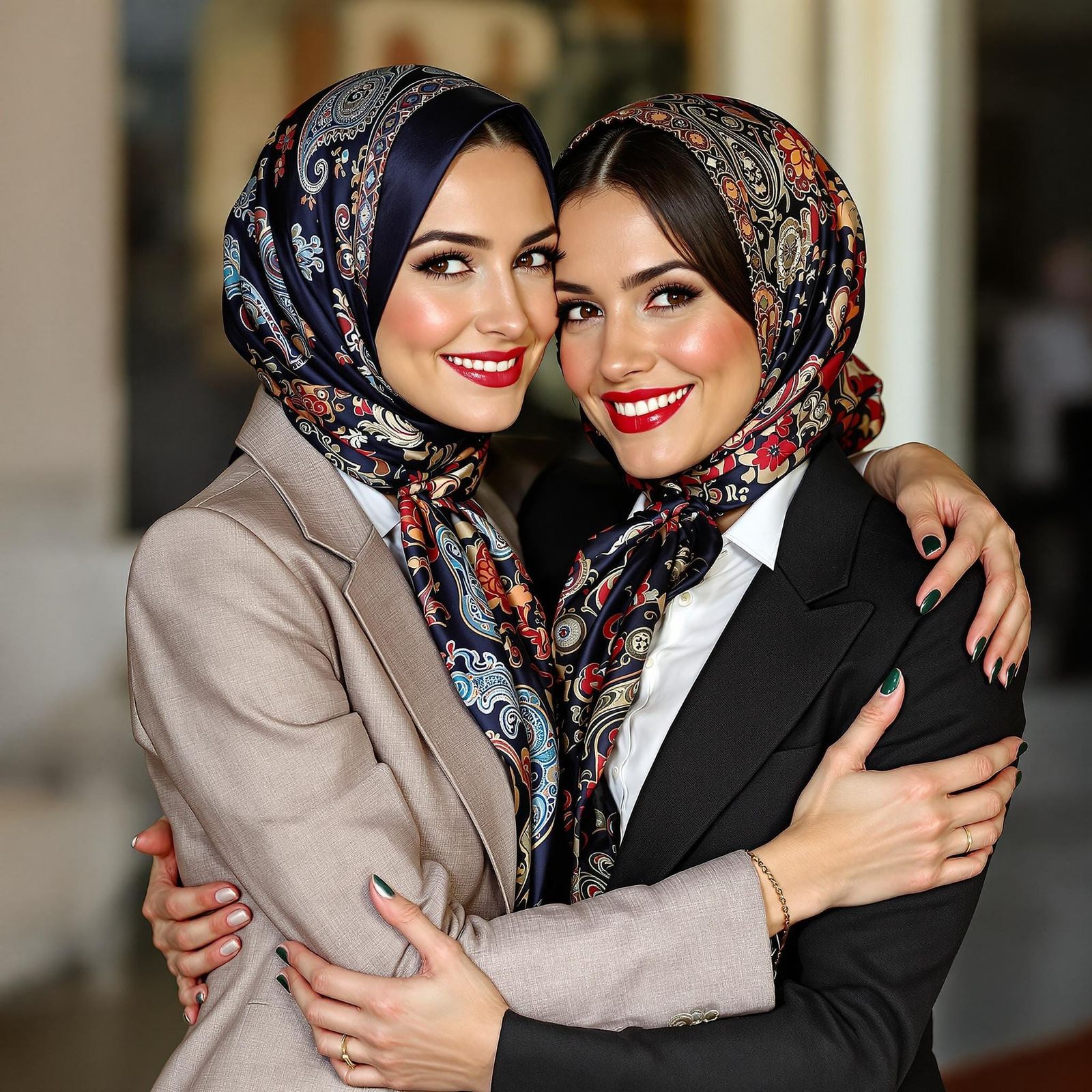 Italian Women in Elegant British Business Attire