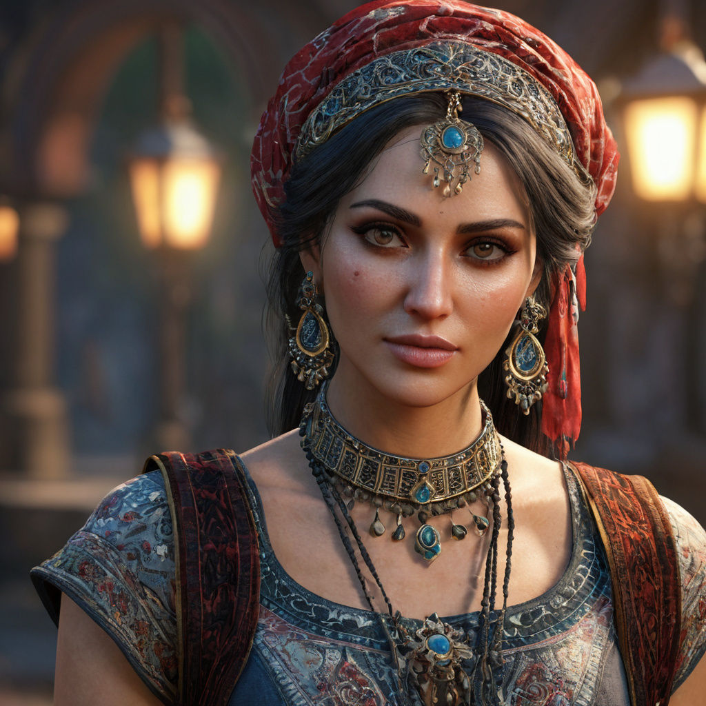 Ethereal Gypsy Goddess in Unreal Engine 3D