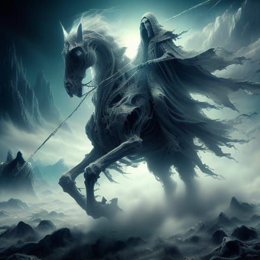 Woman with Ancient Warrior Art in Stalenhag Style