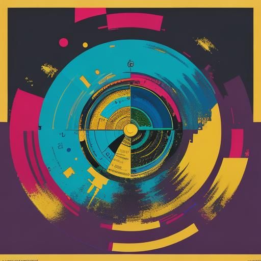 Geometric Mandrel in Pop Art Screen Print