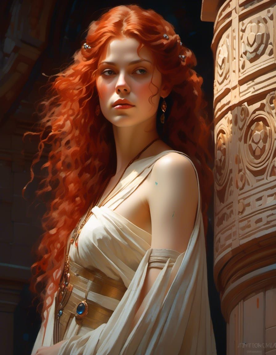 Jedi Lady in Renaissance Painting Style